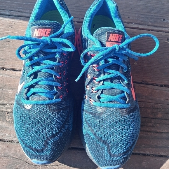 Men's Nike Zoom Structure 18 athletic shoes blue, - Picture 2 of 9